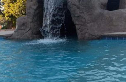 Pool with waterfall built in NWA